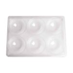 Transparentes Tablett, runde Mulden - 103496