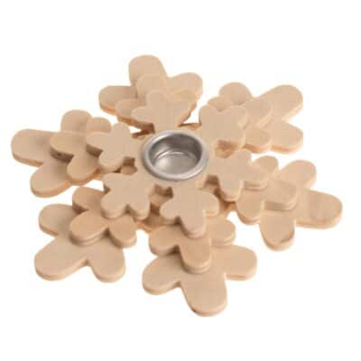 Kerzenhalter Schneeflocke oder Stern