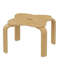 Kleeblatthocker Holz, vierblättrig – Bild 2