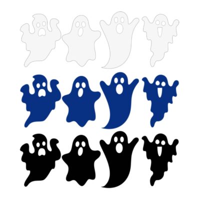 Filzaufkleber "Kleine Geister" 12tlg.