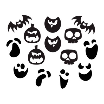 Filzaufkleber "Halloween" 14tlg.