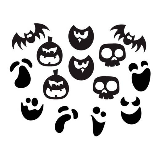 500-70_21 Filzaufkleber „Halloween“ 14tlg. - 500 70 21