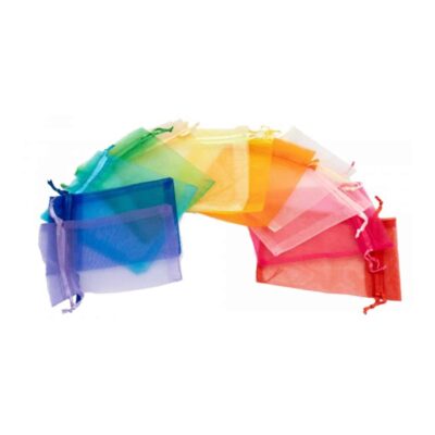 Organza-Säckchen "Regenbogen" 12tlg.
