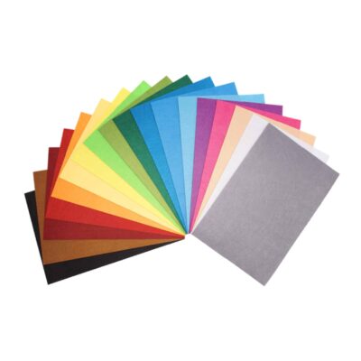 Bastelbögen Filz, 18 Farben, 20 x 30cm, 54-tlg.
