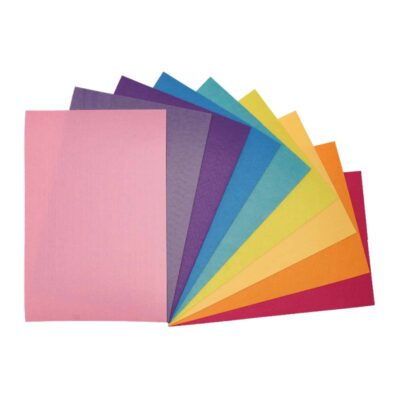 Bastelbögen Filz, 9 Farben, 20 x 30cm, 27-tlg.