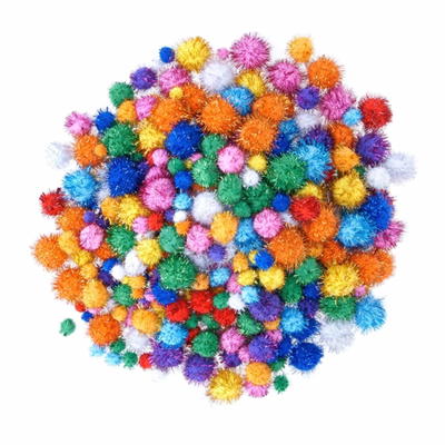 Glitzer-Pompons „Mix“ 400tlg.