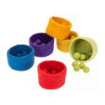 Filzschalen Regenbogen, 6er Set - 500 901