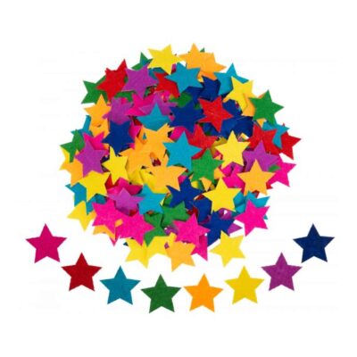 Filzaufkleber Regenbogen-Sterne, 304tlg.