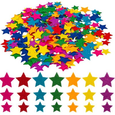 Filzaufkleber „Sterne - 3 Größen“ 360tlg.