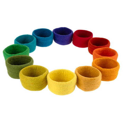 501-09 Filzschalen „12 Monate“ 12er Set - 501 09