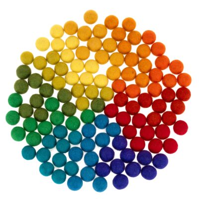 Filzkugeln "12 Monate" 120tlg.