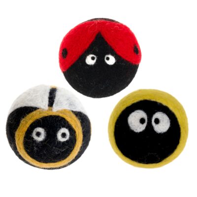 Filzbälle "Käferchen" 3er Set