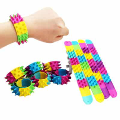 Schnapp-Armbändchen "Stachelig" 4er Set