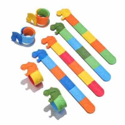 Schnapp-Armbändchen "T-Rex" 4er Set