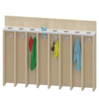 Waschraumboard mit Becherleiste und Handtuchfächern – Bild 3