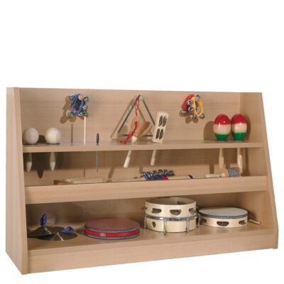 Musikregal mit zwei festen Böden