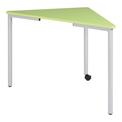 Höhenverstellbarer Pythagoras Dreiecktisch, mit Vollkernplatte, inkl. Schiene