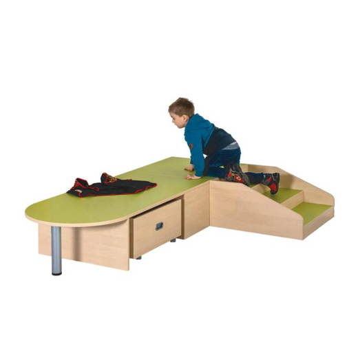 PL12-35-1 Podestanlage 12, 3teilig, mit Linoleum-Deckplatten - PL12 35 1