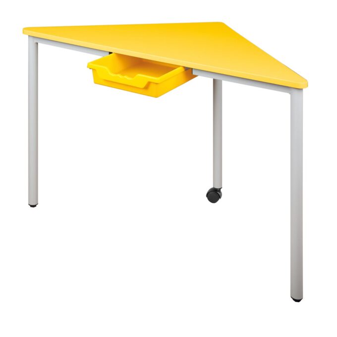 Pythagoras Dreiecktisch Melamin mit Ergo Tray Box-1