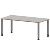 Rechtecktisch ZALOTTI mit Linoleum, Stahlrohrbeine Ø 60 mm, Höhenverstellbar – Bild 3