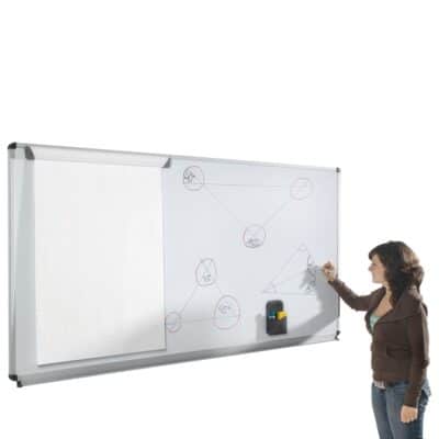 Whiteboard aus Premium Stahlemaille, Serie E, weiß
