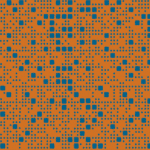 1-125 Orange gemustert