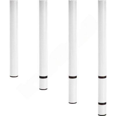 Quadro Runde Metallbeine, 4 Stück, höhenverstellbar 40-58 cm