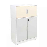 Schrank mit Schloss, Breite: 79 cm, Höhe: 126 cm - grau/beige (Quadro 104-180°) – Bild 2