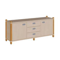 Stollen-Raumteilerschrank, dreiteilig – Bild 3