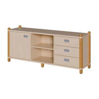 Stollen-Raumteilerschrank, dreiteilig – Bild 4