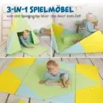 3-in-1 Spielmatte, faltbar zu Tipi-Zelt & Boot - 3 in 1 tipi boot spielmatte~2
