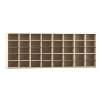 Flexeo® Bibliotheksregal, 40 Fächer, hoch, Breite 505,6 cm