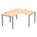 Flexeo® Schreibtisch (Breite 140 cm) mit Anbau - Flexeo Schreibtisch Breite 140 cm mit Anbau 845077 n ZN