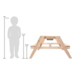 Kindersitzgruppe Matschtisch - Groß (12422 70 kindersitzgruppe matschtisch small foot skizze)