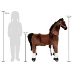 Reitpferd auf Rollen - Groß (12462 70 reitpferd auf rollen small foot skizze)