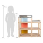 Puppenhaus Natur mit Möbeln - Groß (12541 70 puppenhaus natur mit moebln small foot skizze)