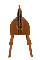 Holzpferd braun - Groß (12666 45 holzpferd braun small foot frontal)