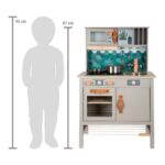 Kinderküche grau „tasty“ - Groß (12672 70 kinderkueche grau tasty small foot skizze)