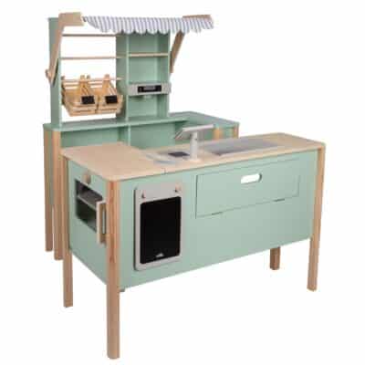 Kaufladen und Kinderküche Salbeigrün „fresh“