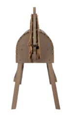 Holzpferd grau - Groß (12693 45 holzpferd grau small foot frontal)