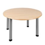 Runder Tisch, Platte mit Schichtstoff