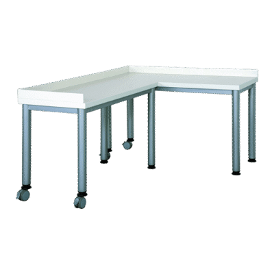 Anstelltisch 2er Set für Servierwagen mit Aufkantung