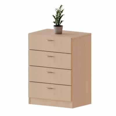 Schubladenschrank mit 4 Schubladen, 2 Ordnerhöhen - Serie evo180