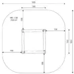 Sandkasten aus Akazienholz – ROBINIA RB1331 - 129c rb1331top