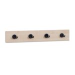Flexeo® Garderobenleiste „Armadio“, rechteckig mit Haken - 809178 b
