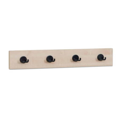 809178_b Flexeo® Garderobenleiste „Armadio“, rechteckig mit Haken - 809178 b