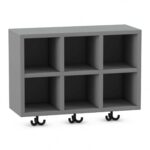 Flexeo® Garderoben-Hängeregal „Armadio“, Breite 60 cm, Tiefe 23 cm - 809182V0038 P01