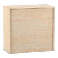 Flexeo® Rollladen-Aufsatzschrank, 3 Fächer, Breite 94,4 cm – Bild 4