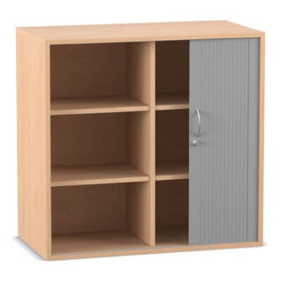 Flexeo® Rollladen-Aufsatzschrank, 6 Fächer, Breite 94,4 cm