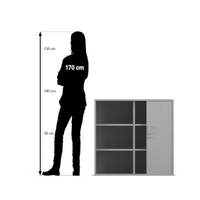 Flexeo® Rollladen-Aufsatzschrank, 6 Fächer, Breite 94,4 cm – Bild 32